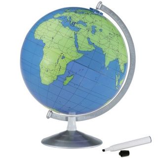 12" World Globe - "Write and Erase"