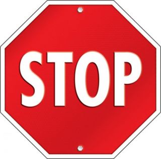 2-Sided Decoration - Stop Sign