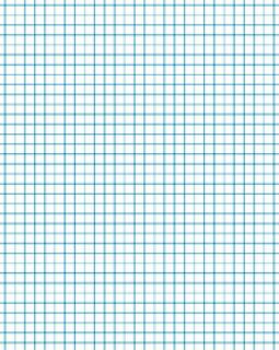 Blank Exercise Book 7" x 9" - For Graphing, 4 Squares To An Inch