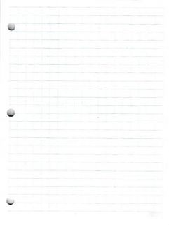 Blank Exercise Book 8.5" x 11" - For Graphing, 1 cm Squares