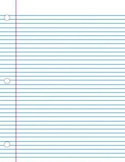Blank Exercise Book 8.5" x 11" - Rulings with 7mm Interline Spacing