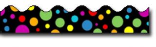 Borders_Scalloped - Big Rainbow Dots