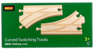 Wooden Railway & Trains - Brio Curved Switching Tracks