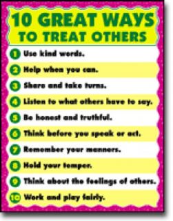 Chartlet - 10 Great Ways to Treat Others