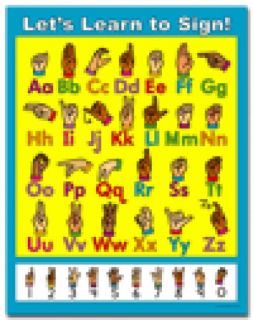 Chartlet - Let's Lern to Sign! [CD-6271] - My Gifted Child
