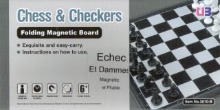 Chess & Checkers / Folding Magnetic Board