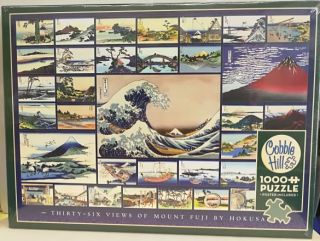 Cobble Hill 1000 pcs Puzzle - Hokusai-36 views of Mount Fuji