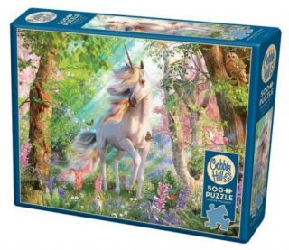 Cobble Hill 500 pcs Puzzle - Unicorn In The Woods