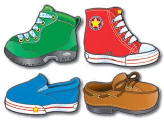 Colourful Cut-Outs / Assorted Designs - Shoes