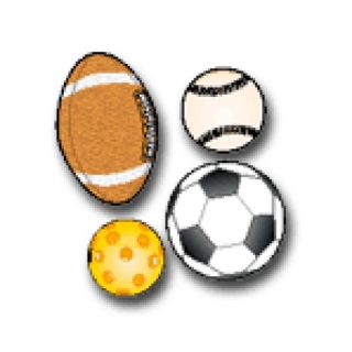 Colourful Cut-Outs / Assorted Designs - Sports Balls