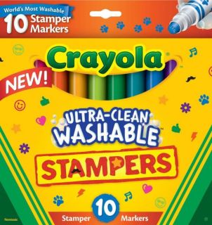 Crayola 10 Ultra-Clean Stampers Markers