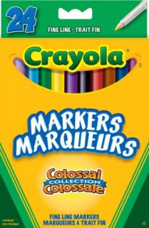 Crayola Markers Colossal Fine Line 24 Colors
