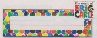 Desk Nameplates - Eric Carle Dots