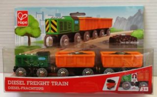 Wooden Railway & Trains - Diesel Freight Train