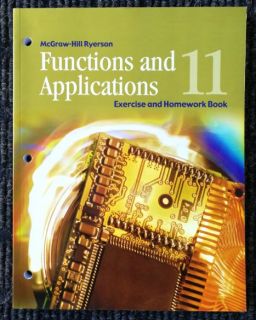 McGraw-Hill Ryerson Functions&Applications 11 - Excercise & Homework Book