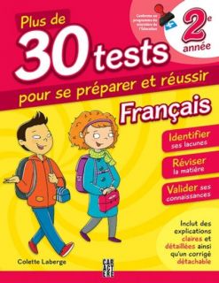 More Than 30 Tests on French Language - Grade 2