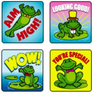 Motivational Stickers - Frogs