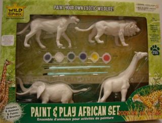 Paint & Play Set - African Wild Life