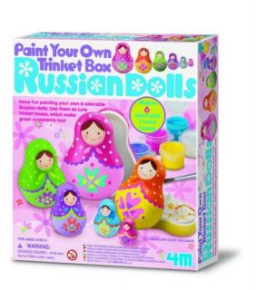 Paint Your Own Trinket Box - Russian Dolls