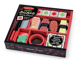 M&D Play Food - Wooden Sushi Sliding Play Set