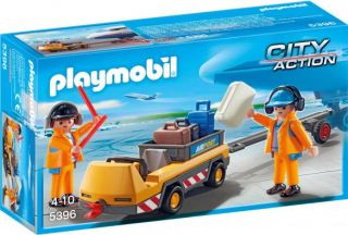 Playmobil #5396 - Aircraft Tug with Ground Crew