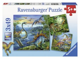 Ravensburger 3 x 49 pcs Puzzle - Dinosaur Facination