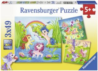 Ravensburger 3 x 49 pcs Puzzle - Fairyland Ponies