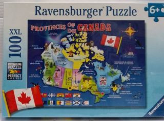 Ravensburger 100 pcs Puzzle - Map of Canada