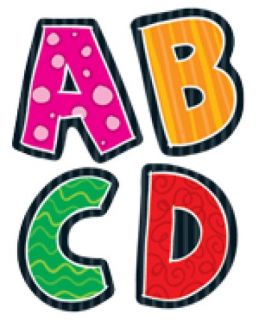 Shape Stickers - Alphabet #CD168033