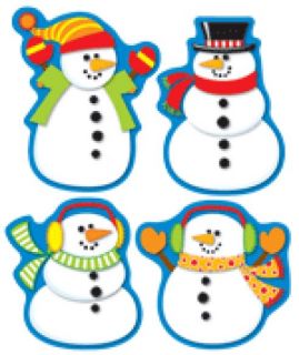 Shape Stickers - Snowmen #CD168035