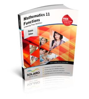SOLARO Study Guide Mathematics 11 Functions — University Preparation (MCR3U)