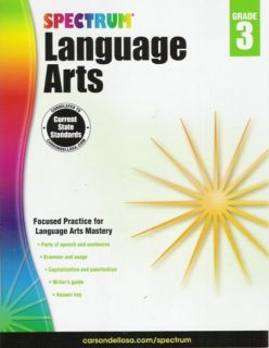 Spectrum Language Arts / Grammar Grade 3 - Workbook