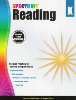 Spectrum Reading Grade K - Workbook