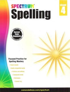 Spectrum Spelling Grade 4 - Workbook