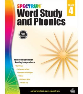 Spectrum Word Study and Phonics Grade 4 - Workbook