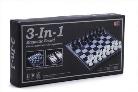 3-IN-1 Chess/Checkers/Backgammon