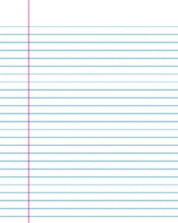 Blank Exercise Book 7" x 9" - Rulings with 5/16" Interline Spacing