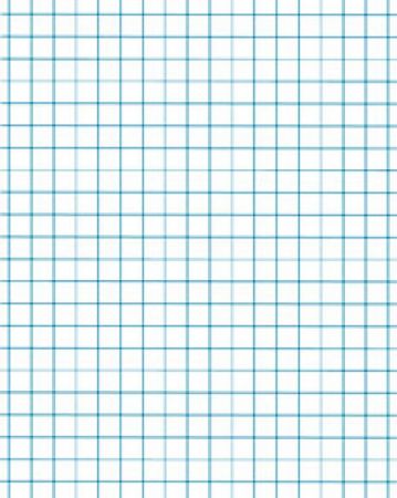 Blank Exercise Book 7" x 9" - For Graphing, 1 cm Squares