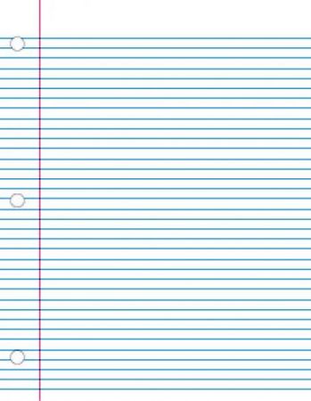 Blank Exercise Book 8.5" x 11" - Rulings with 7mm Interline Spacing
