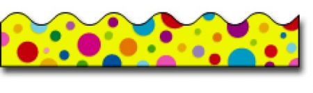 Borders_Scalloped - Colorful Dots