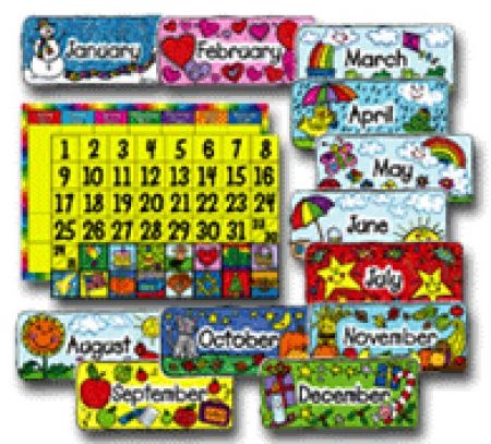 BulletinBoard - Calendar Set: Kid-Drawn