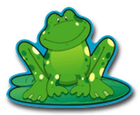 Colourful Cut-Outs / Single Design - Frogs