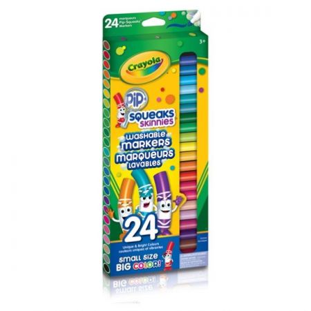 Crayola 24 Pip Squeaks Skinnies Markers