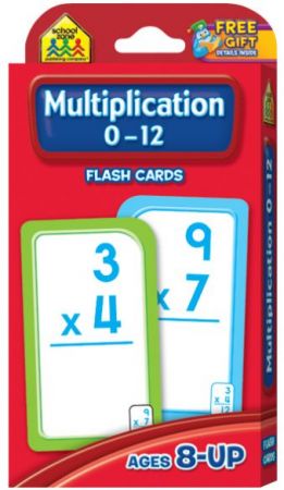 Flash Cards - Multiplication 0 - 12