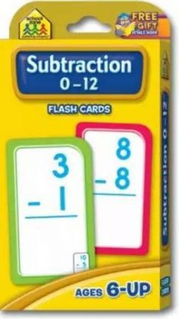Flash Cards - Subtraction 0 - 12