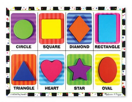 M&D Wooden Chunky Puzzle - Shapes
