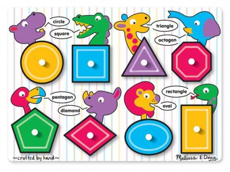 M&D Wooden Peg Puzzle - Shapes