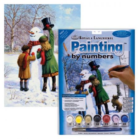 Painting By Numbers - 7 Colors Set : Winter Wonderland