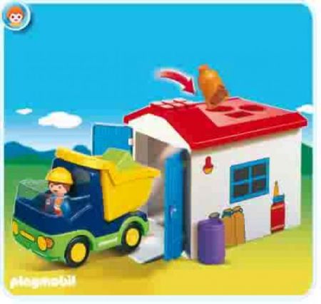 Playmobil #6759 - 1.2.3 Truck With Garage