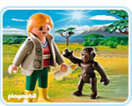 Playmobil #4757 - Zookeeper with Baby Gorilla